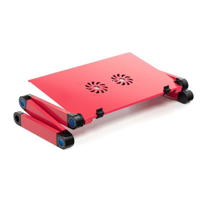 Podstawka pod laptop uniwersalna regulowana + chłodzenie YL-803 czerwona