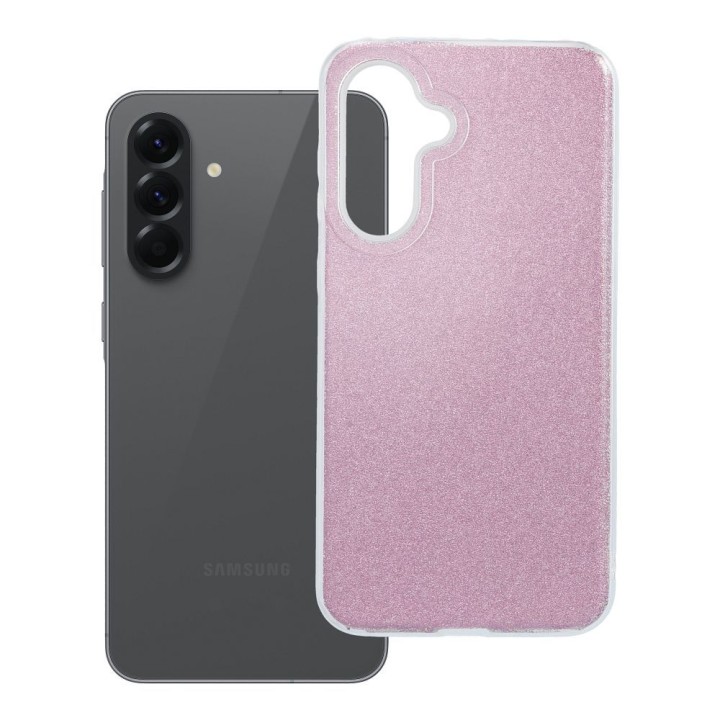 Чохол для Samsung A56 5G Shining рожевий