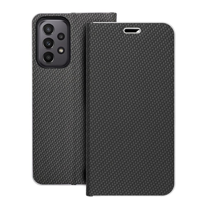 Flip case for Samsung A23 5G Luna Book Carbon black
