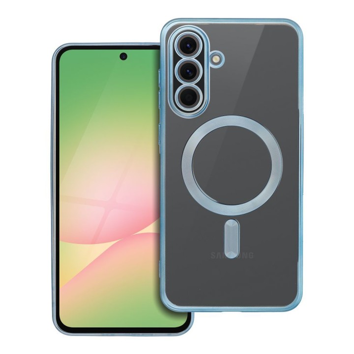 Чохол для Samsung A56 Electro Mag Cover сумісний із MagSafe синій