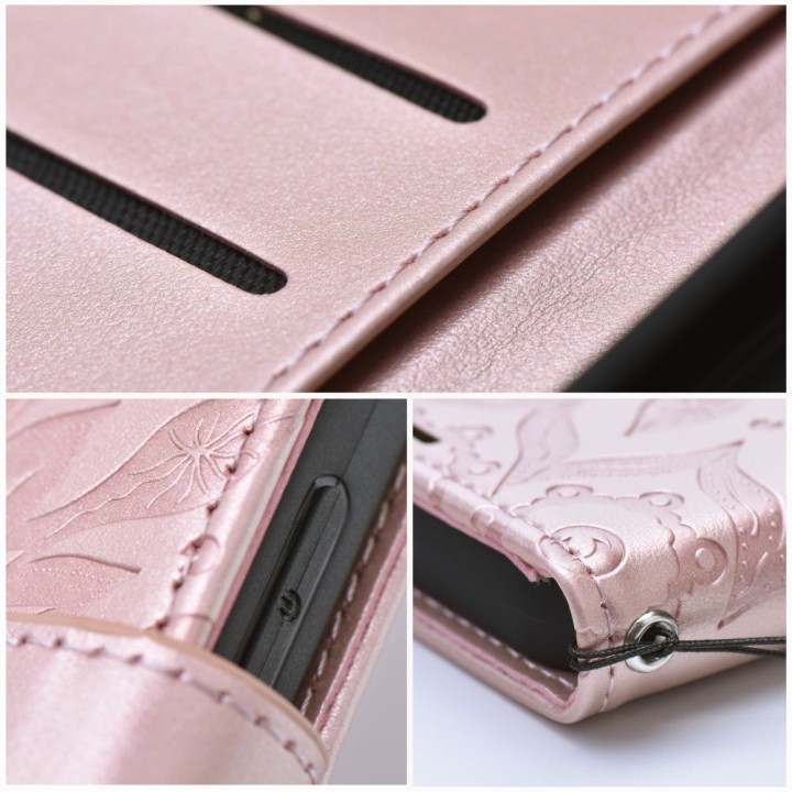 Flip case for Samsung A23 5G Mezzo Book mandala rose gold