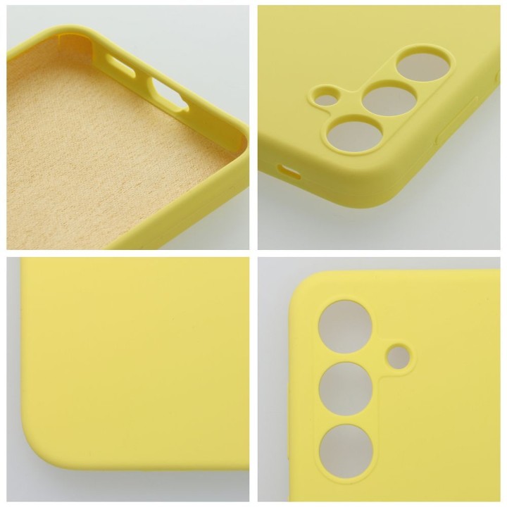 Case for Samsung A26 5G Silicone 2mm (camera protection) yellow
