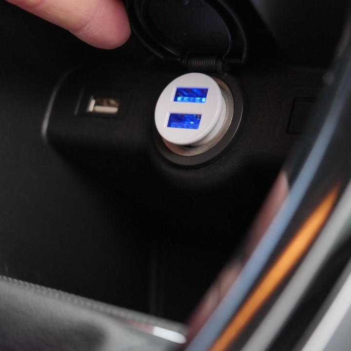 FORCELL car charger Mini 2xUSB 3,1A white CC-SJ02