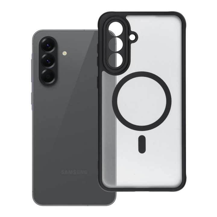 Case for Samsung A56 Full Matte Mag Cover compatible with MagSafe black