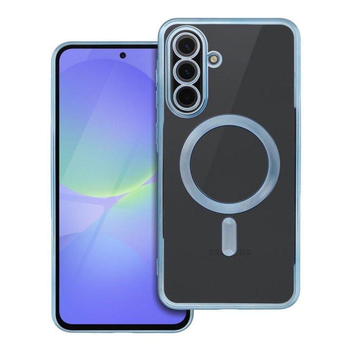 Etui na Samsung A36 Electro Mag Cover zgodne z MagSafe niebieskie
