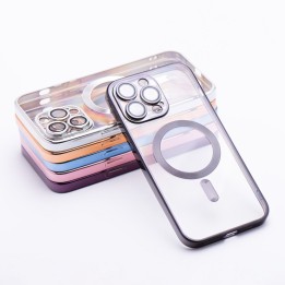 Чохол для Samsung A56 Electro Mag Cover сумісний з MagSafe чорний