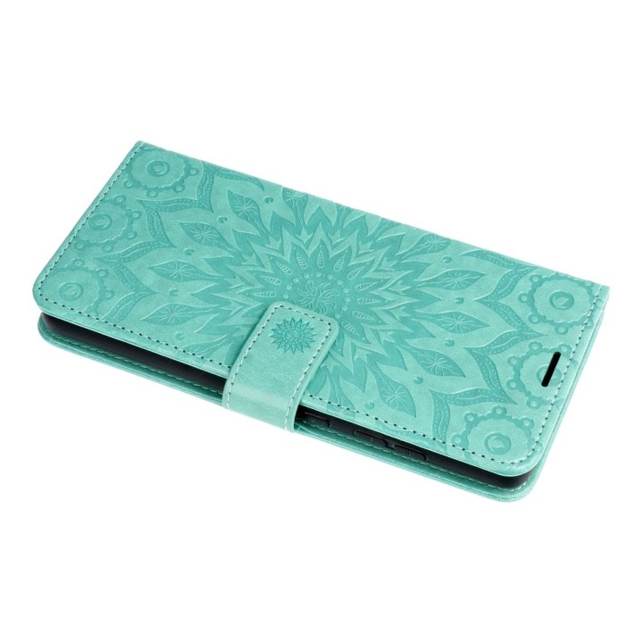 Etui z klapką na Samsung A23 5G Mezzo Book mandala zielone
