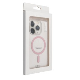 Чохол для iPhone 16 Drop Glue Colorful Ring Mag Cover сумісний із MagSafe рожевий