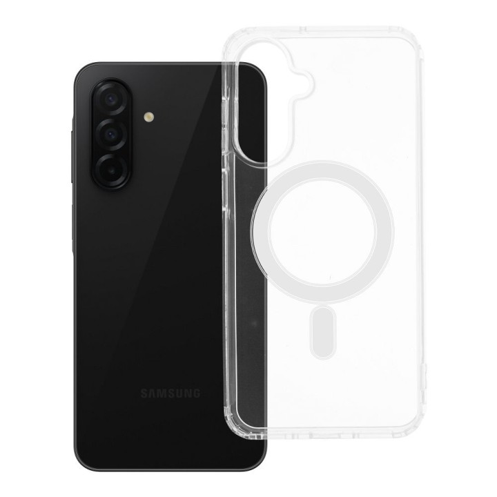 Чехол для Samsung A26 Clear Mag Cover (MID) совместимый с MagSafe прозрачный