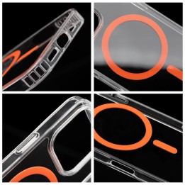 Чохол для iPhone 15 Drop Glue Colorful Ring Mag Cover сумісний із MagSafe помаранчевий