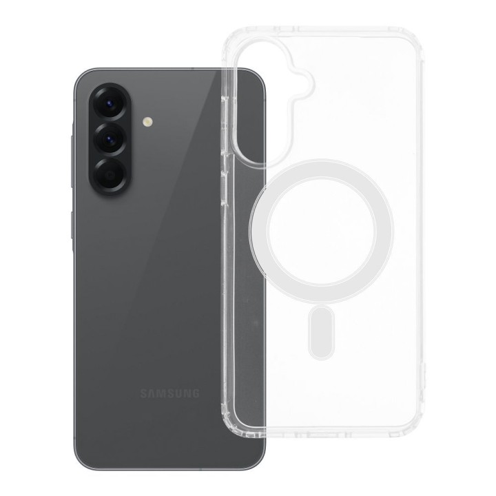 Case for Samsung A56 Clear Mag Cover (MID) compatible with MagSafe transparent