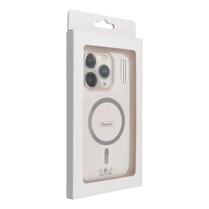 Case for iPhone 13 PRO Drop Glue Colorful Ring Mag Cover compatible with MagSafe grey