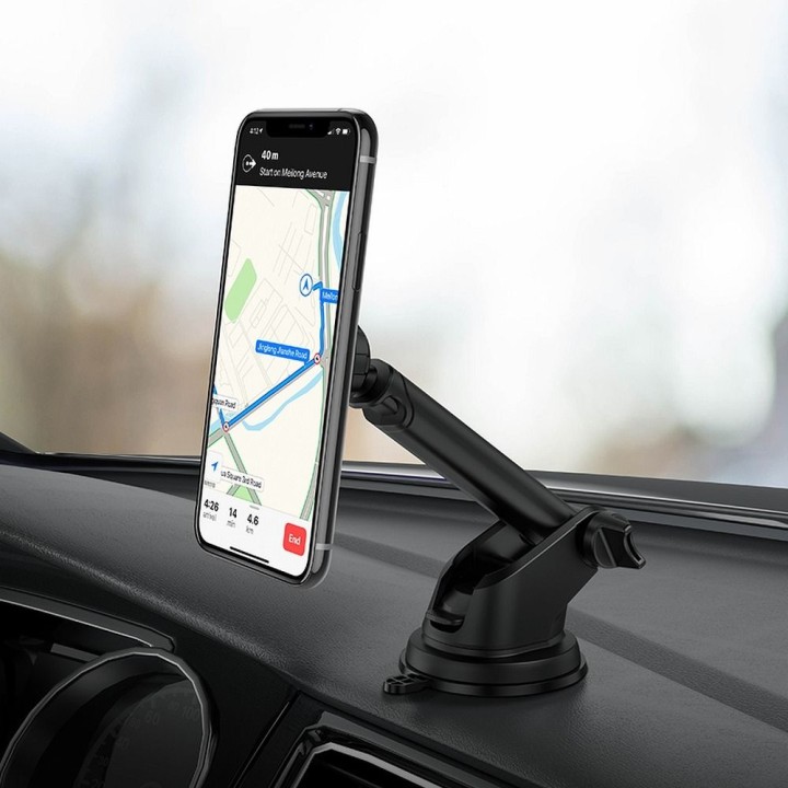 Magnetic car phone holder Hoco for windshield / dashboard CA67 black