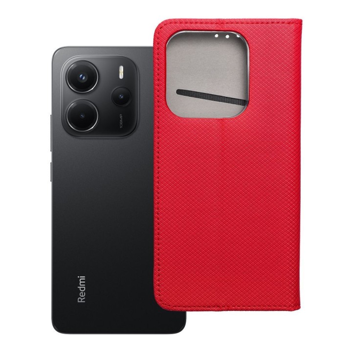 Flip case for Xiaomi Redmi NOTE 14 5G Smart Case Book red