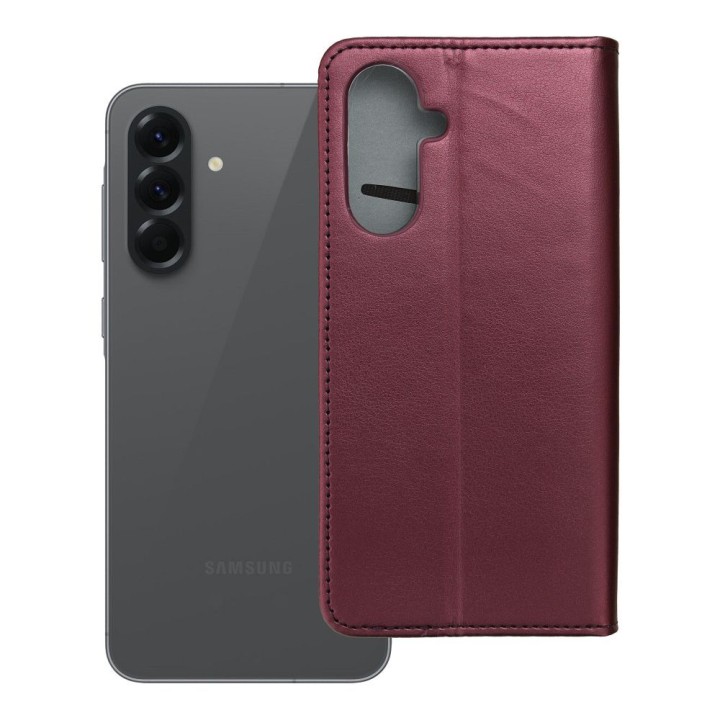 Чохол з клапаном для Samsung A56 Smart Magneto бордовий