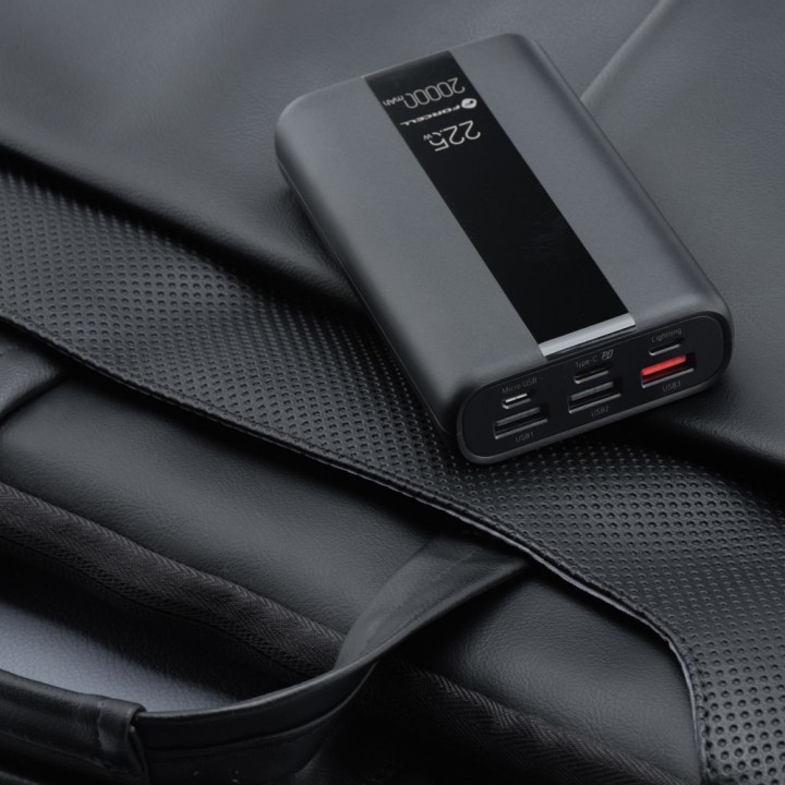 Power bank Forcell F-Energy Energo P20K2 QC3.0 PD 3A 22,5W 20000 mAh black 0INT