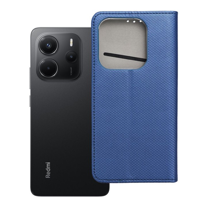 Etui z klapką na Xiaomi Redmi NOTE 14 5G Smart Case Book granatowe