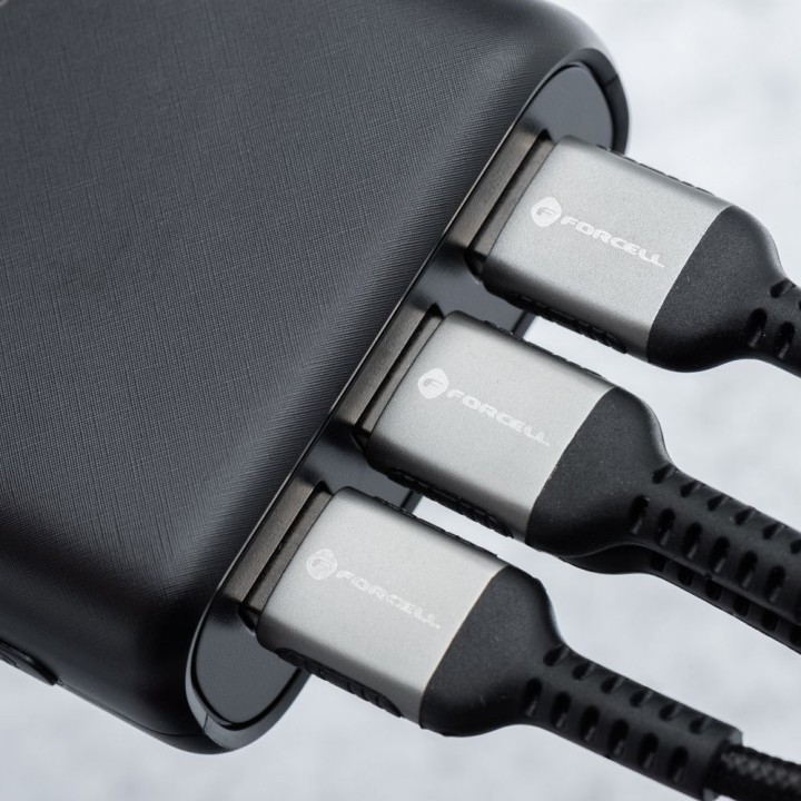 Повербанк Forcell F-Energy Energo P20K2 QC3.0 PD 3A 22,5W 20000 mAh чорний 0INT