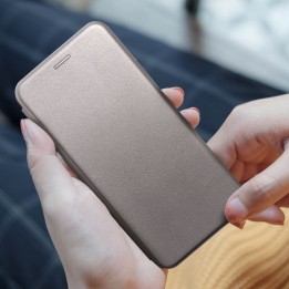 Etui z klapką na Samsung A26 Elegance Book stalowe