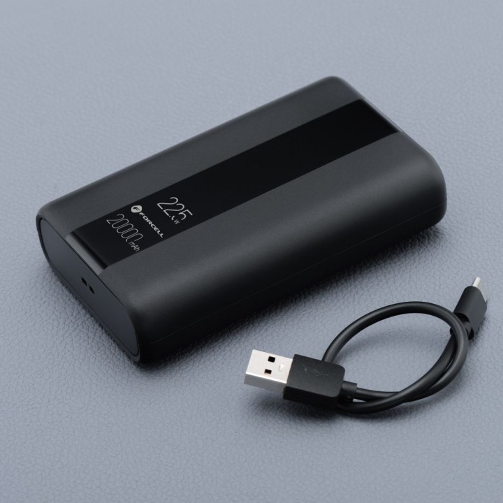 Power bank Forcell F-Energy Energo P20K2 QC3.0 PD 3A 22,5W 20000 mAh black 0INT