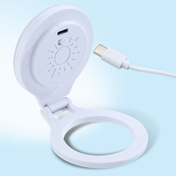 Магнітна підставка для телефона з лампою, сумісна з MagSafe L8, біла