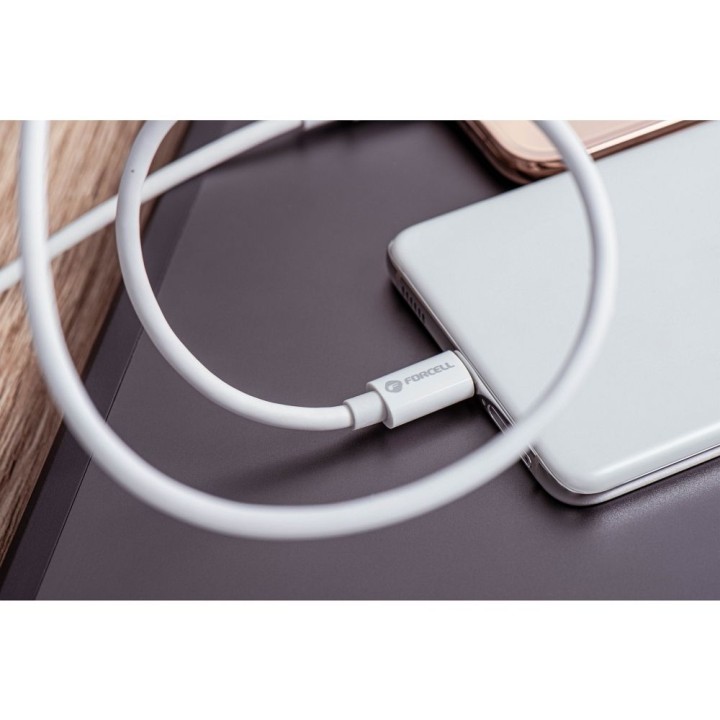 Кабель USB-C – USB-C Forcell F-Energy QC4.0 PD 5A 100W 1 m C339 білий