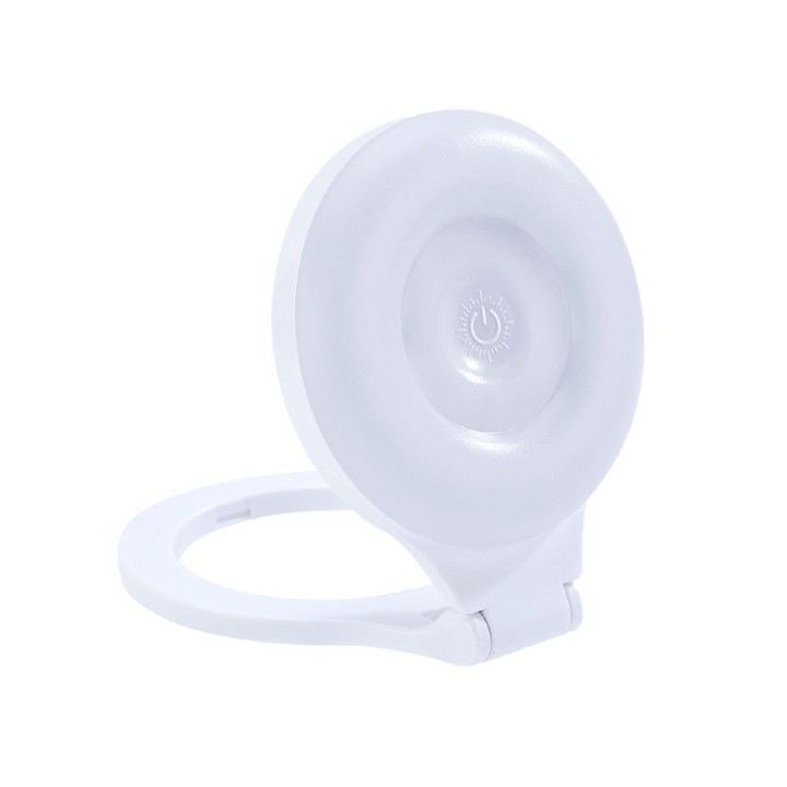 Mini stand magnetic for phone with lamp compatible with Magsafe white