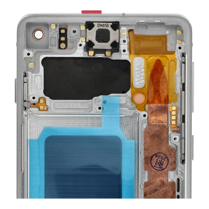 FixCell LCD display for SAMSUNG S10 G973 with frame white (refurbished)