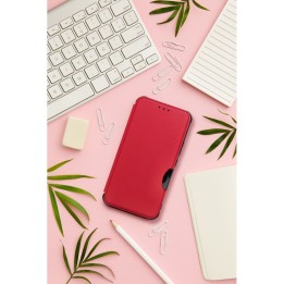 Чехол с клапаном для Xiaomi Redmi 14C Razor Book красный