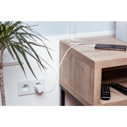 Кабель USB-C – USB-C Forcell F-Energy QC4.0 PD 5A 100W 2 m C339 білий