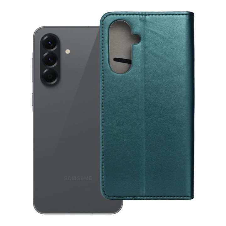 Flip case for Samsung A56 Smart Magneto dark green