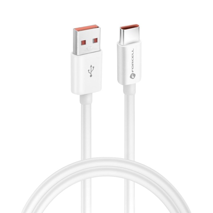 Кабель USB A — USB C Forcell F-Energy QC4.0 3A 66W 1 m C336 белый
