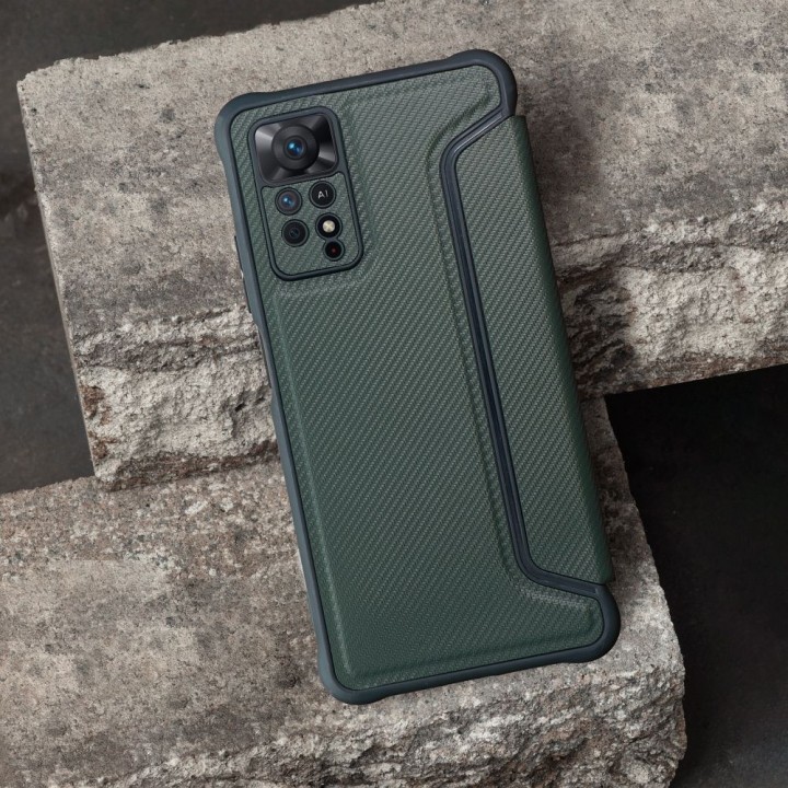 Flip case for Xiaomi Redmi 14C Razor Book dark green