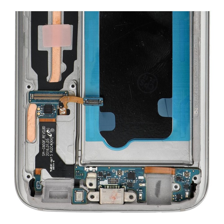 FixCell дисплей LCD для SAMSUNG S7 с рамкой золотой (восстановленный)
