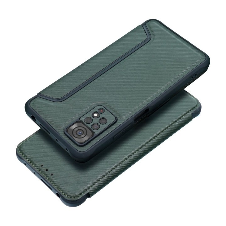 Чехол с клапаном для Xiaomi Redmi 14C Razor Book темно-зеленый