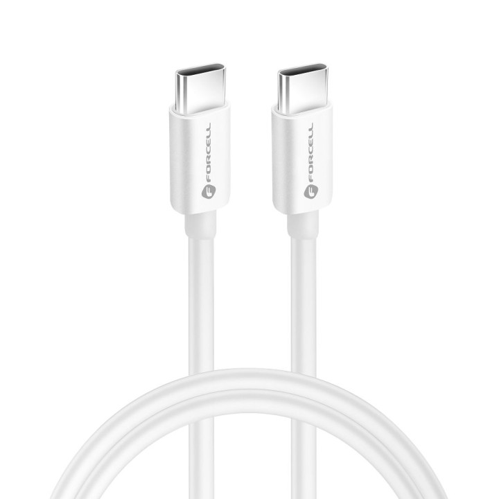 Кабель USB-C – USB-C Forcell F-Energy QC4.0 PD 5A 100W 1 m C339 білий