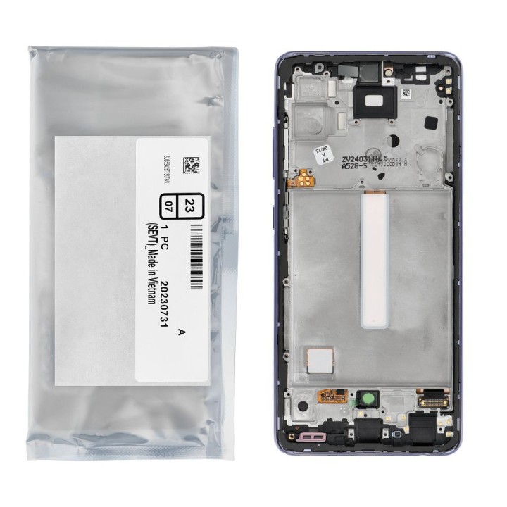 ServicePack LCD display SAMSUNG A52S 5G A528B GH82-26861C Purple