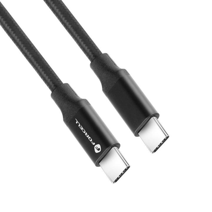 Кабель USB-C – USB-C Forcell F-Energy QC4.0 PD 5A 100W E-mark / 4K / Thunderbolt / 20Gbit/s 1 m C391 черный