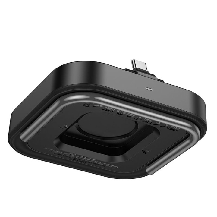 Настольное зарядное устройство Hoco 2w1 USB C PD QC 3A 30W + беспроводная зарядка 5W CQ16B черное