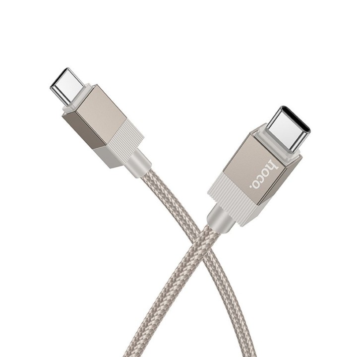 Кабель USB-C – USB-C Hoco 3A 60W 1 m X110 золотий