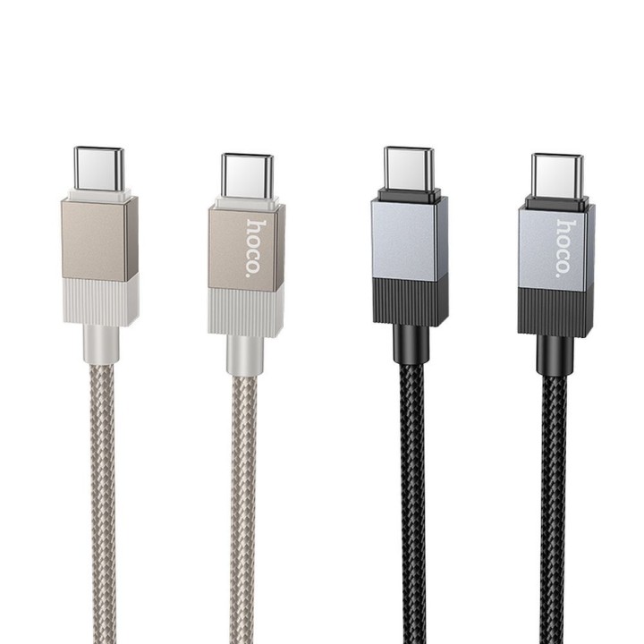 USB-C to USB-C cable Hoco 3A 60W 1 m X110 gold