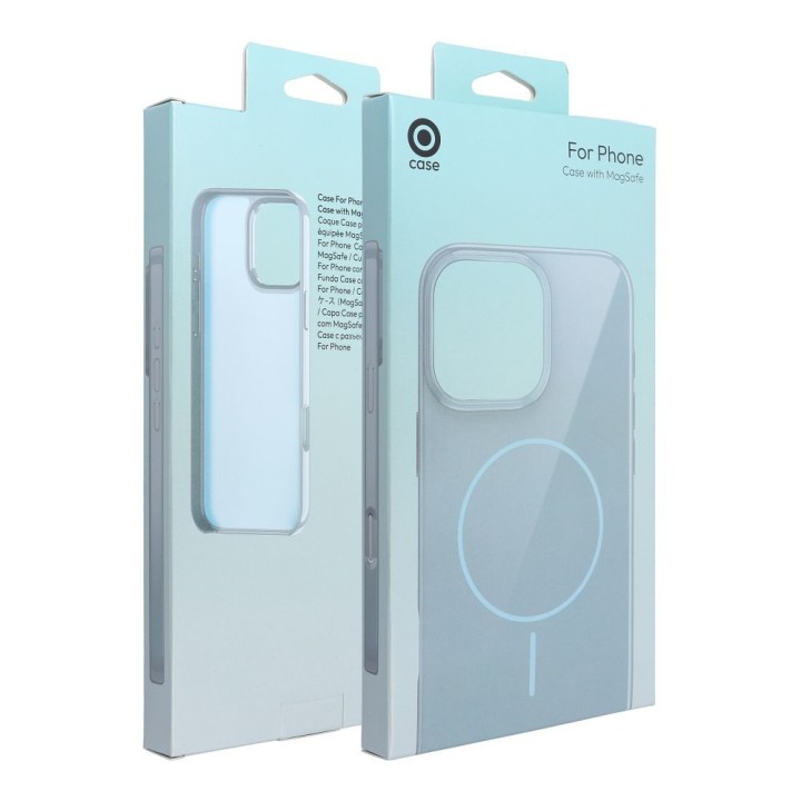 Чехол для iPhone 16 PLUS Glossy Mag Cover совместимый с MagSafe мятный