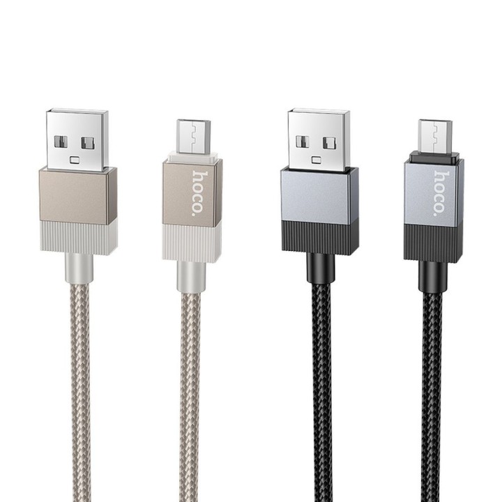Кабель USB A — Micro USB Hoco 2,4A 1 m X110 золотой
