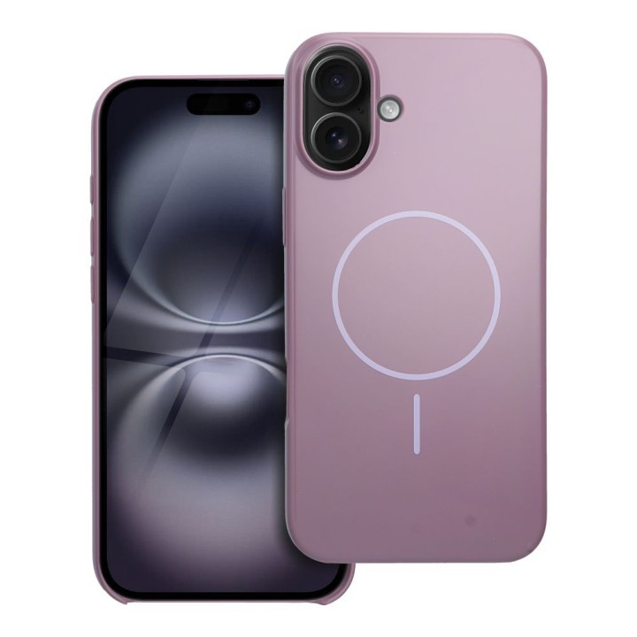 Чехол для iPhone 16 PLUS Glossy Mag Cover совместимый с MagSafe фиолетовый