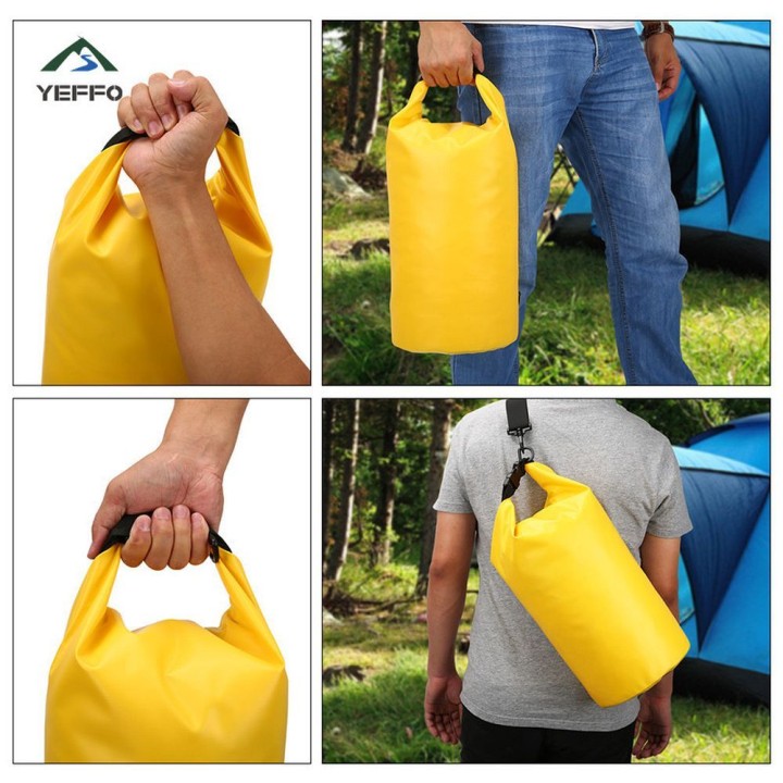 Водонепроницаемая сумка типа Bucket 20L желтая