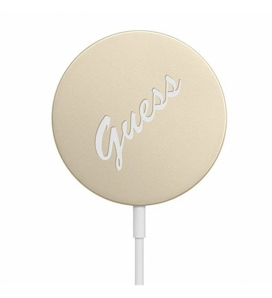 Оригінальний індукційний зарядний пристрій GUESS GUCBMSVSLG 15W MagSafe gold