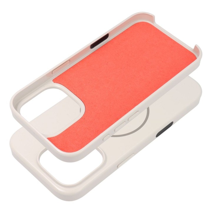 Case for iPhone 16 PLUS Glossy Mag Cover compatible with MagSafe white