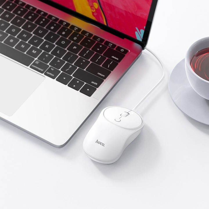 Миша дротова Hoco USB A 1600 dpi GM13 біла