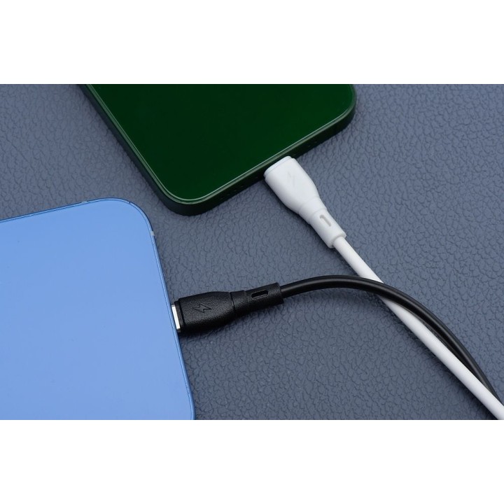 Кабель USB C — Lightning Blue Star 2,4A 27W ECO 1 m PJ72-18-3 белый