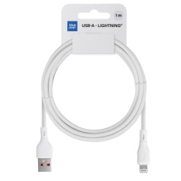 Kabel USB A do Lightning Blue Star 2,4A ECO 1 m  PJ68-24-2.4 biały